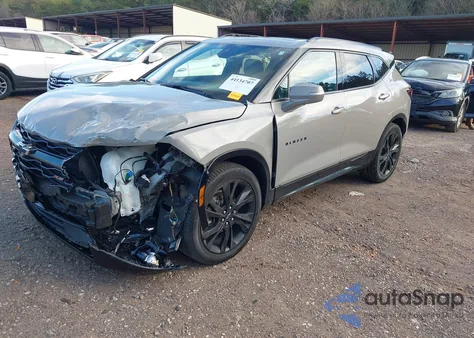 2021 Chevrolet Blazer Fwd Rs из США, поврежденный, VIN 3GNKBERS9MS527092